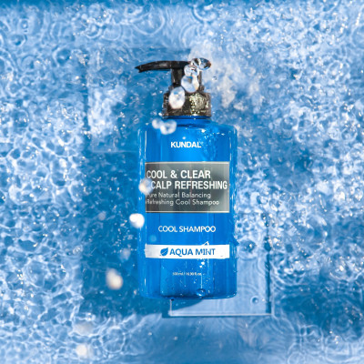 Шампунь Kundal Cool & Clear Scalp Refreshing Shampoo Aqua Mint 500 мл (8809693253265) Винница - изображение 3