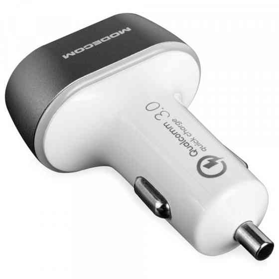 Автозарядка 3xUSB (USB-C, 2xUSB-A) PD/QC3.0 біла Modecom (ZT-MC-CU2C1-07) Киев