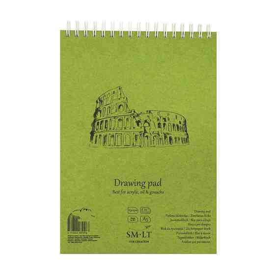 Альбом для акрила и масла на спирали AUTHENTIC (DRAWING) А4 290г/м2 20л белая бумага SM-LT Art A5 Киев