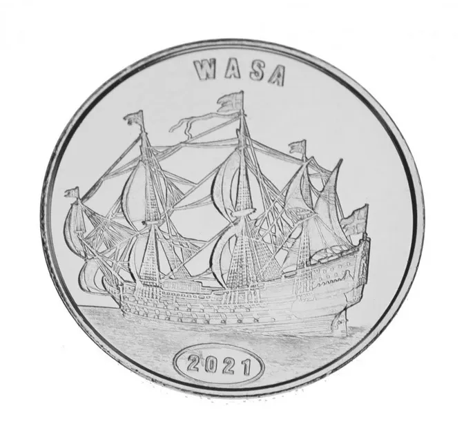 Острів Флорес 1 долар 2021 UNC Індонезія Корабель Вітрильник — Ваза Полтава - фото 1