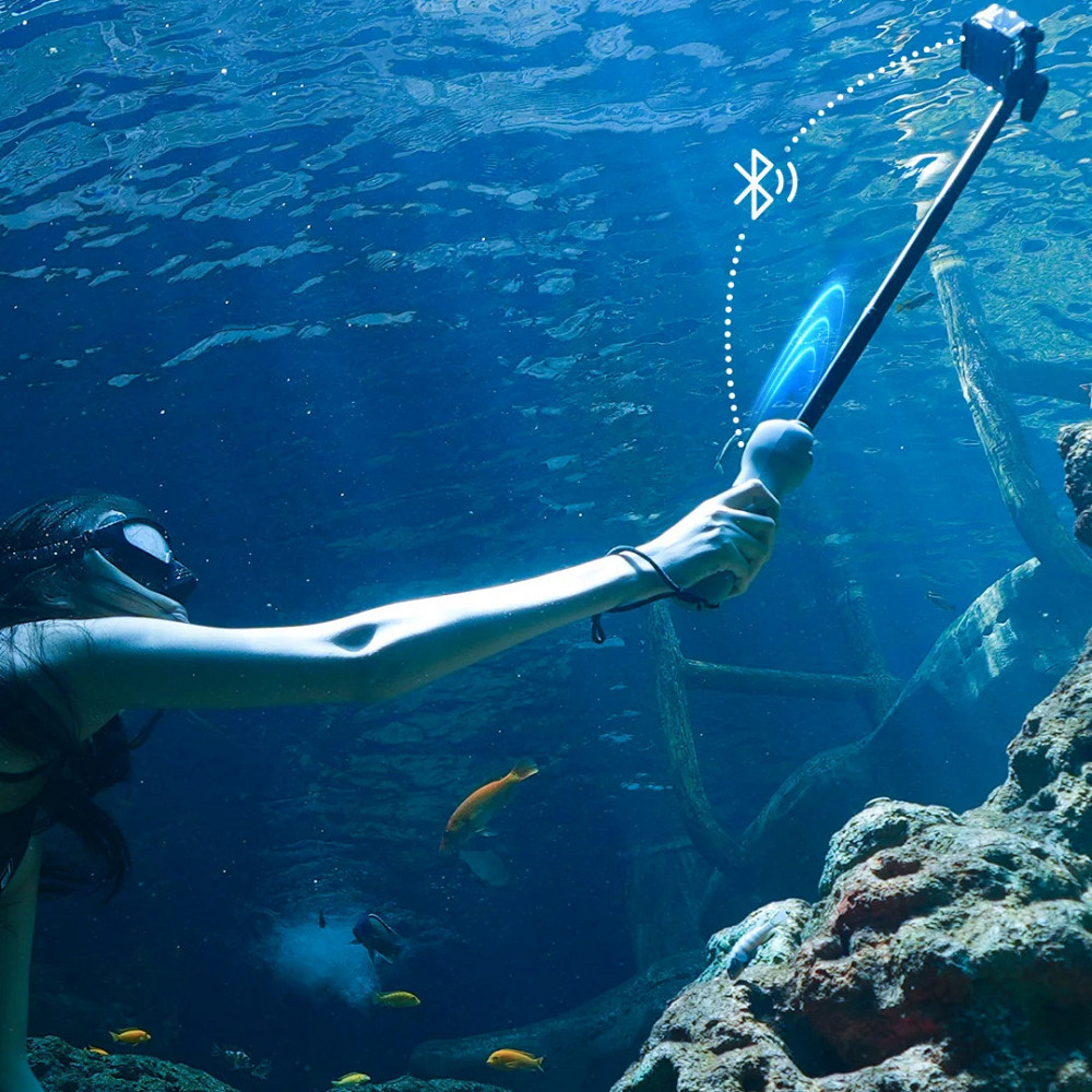 Монопод-аквапод GoPro з пультом для зйомки під водою Telesin GP-WBT-001 Київ - фото 3