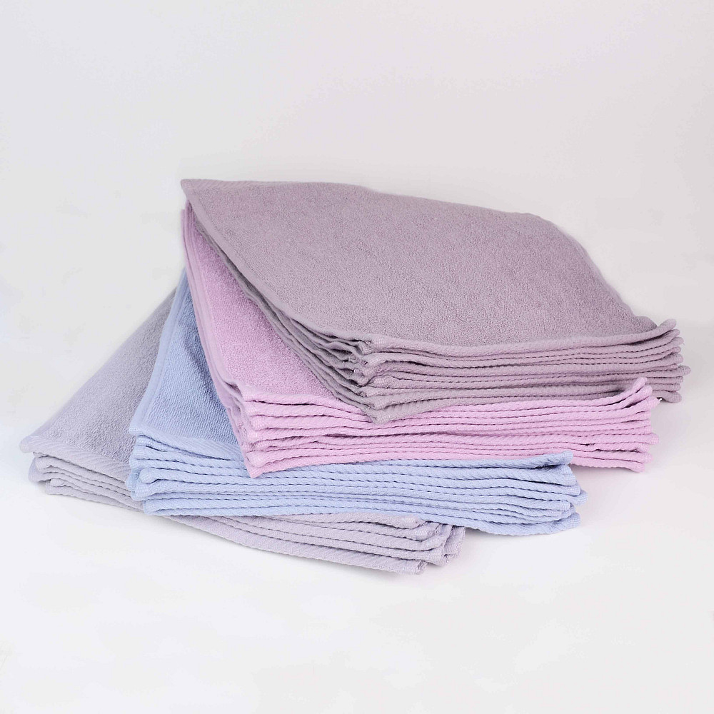 Набор махровых салфеток 40 шт GM Textile 30х30см 400г/м2 (4 цвета) Сумы - изображение 1