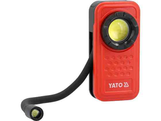 Ліхтар діодний з гнучкою лампою 3 в 1 акумул. YATO Li-Po 3.7 В, 800 мАГод, 600 Lm, 4 режими [24] Одеса