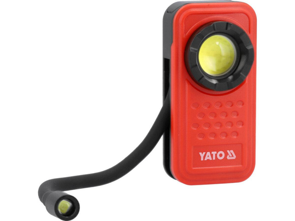 Ліхтар діодний з гнучкою лампою 3 в 1 акумул. YATO Li-Po 3.7 В, 800 мАГод, 600 Lm, 4 режими [24] Одесса - изображение 1