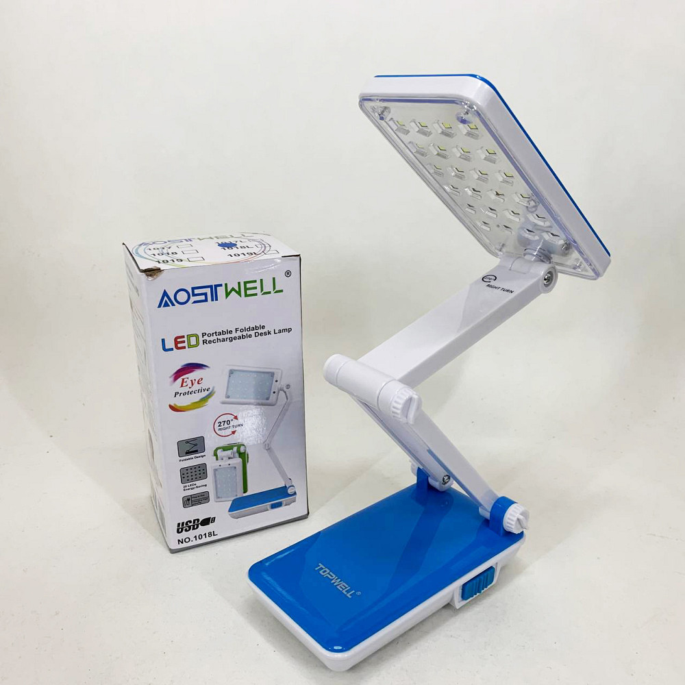 Настільна лампа Topwell 1019 Синя акумуляторна світлодіодна регуляція рівня нахилу. Колір: синій ZD-12 Львів - фото 3