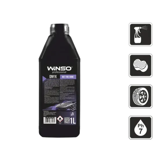 Чорніння гуми WINSO Onix Wet Tire Shine 1л – Блиск, догляд і захист для шин Ковель