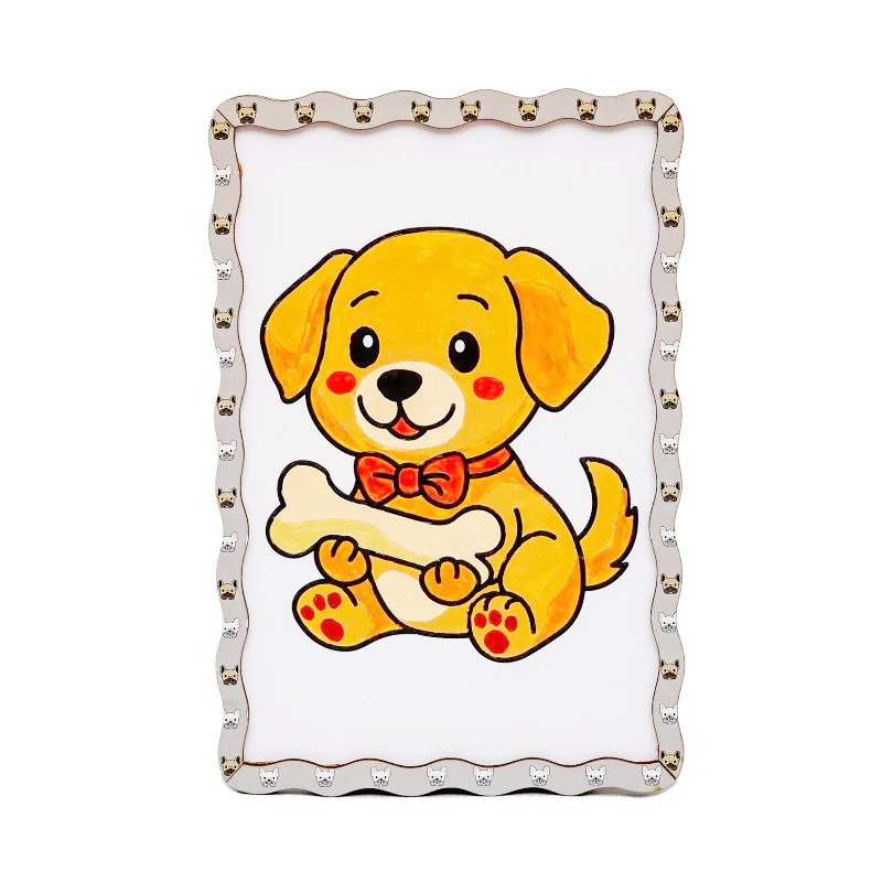 Дитячий набір для розпису по дереву "Песик" Puz-22979 формат А5 Вінниця - фото 1