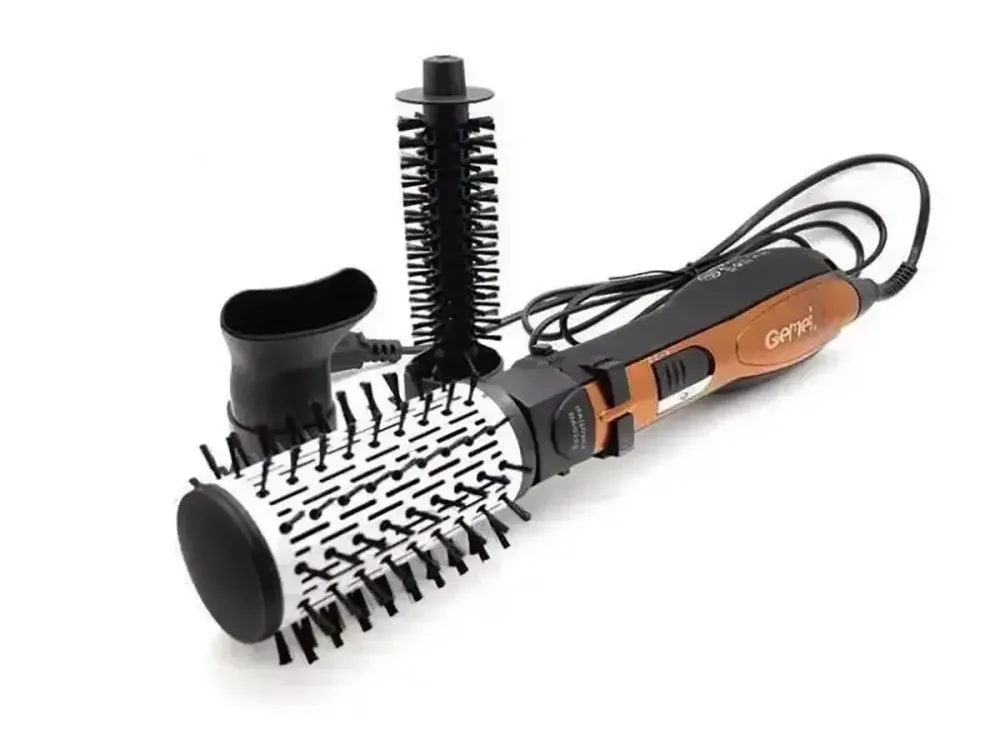 Фен-щітка для волосся з щіткою, що обертається, 3 в 1 1000Вт Gemei GM-4828 Одеса - фото 5