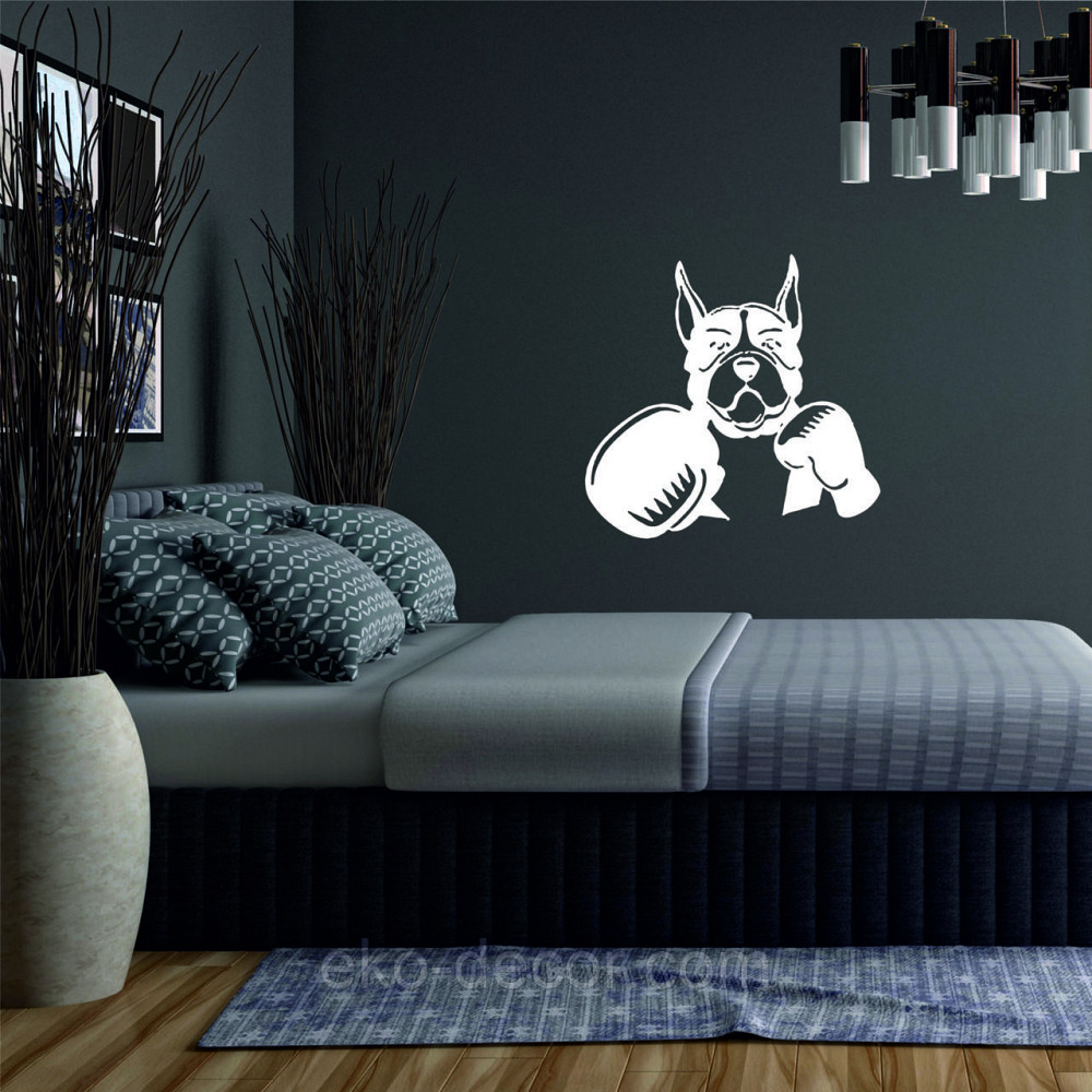 Декоративне настінне Панно «Боксер», Декор на стіну 50*48 см, Білий Київ - фото 3