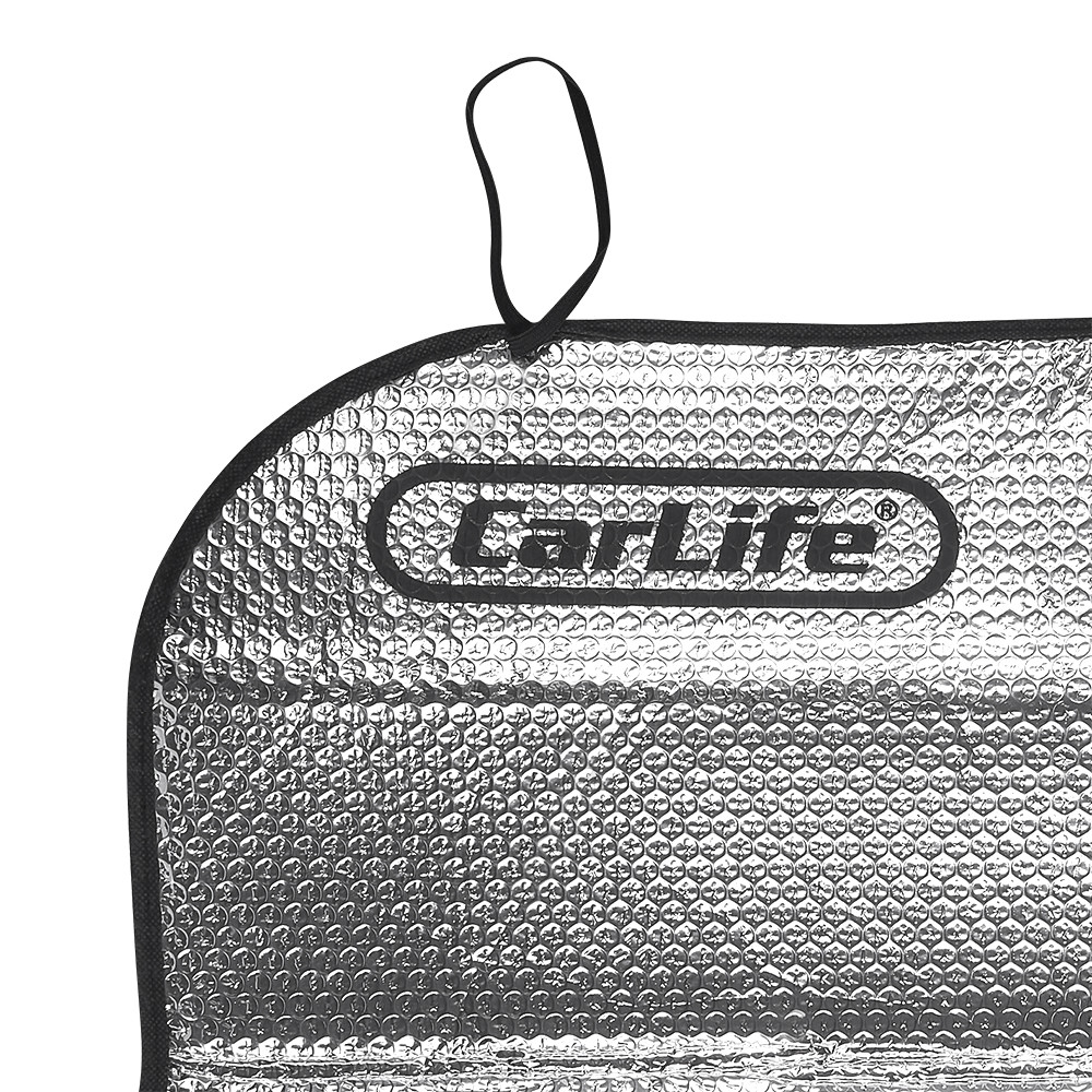 Шторка солнцезащитная автомобильная CarLife для лобового стекла 130x60см серебряная Львов - изображение 3