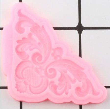 Молд силіконовий Абстракція 73 на 43 мм рожевий Київ - фото 3