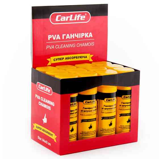 Ганчірка PVA CarLife 64x43см в тубі Львів