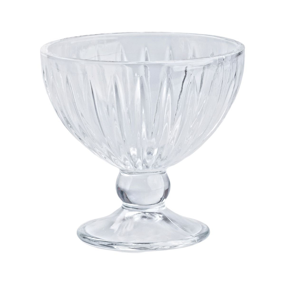 TS Kitchen Креманка на ніжці скляна прозора 250 (мл) набір креманок 6 штук для салатів, десерті Киев - изображение 3