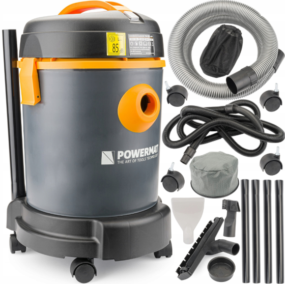 Промисловий пилосос 1600Вт 25л Powermat (Польща) Київ