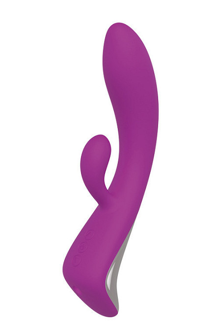 Подвійний вібратор Dream Toys VIBES OF LOVE ROCKING BUNNY PURPLE Sex Aura Київ - фото 2