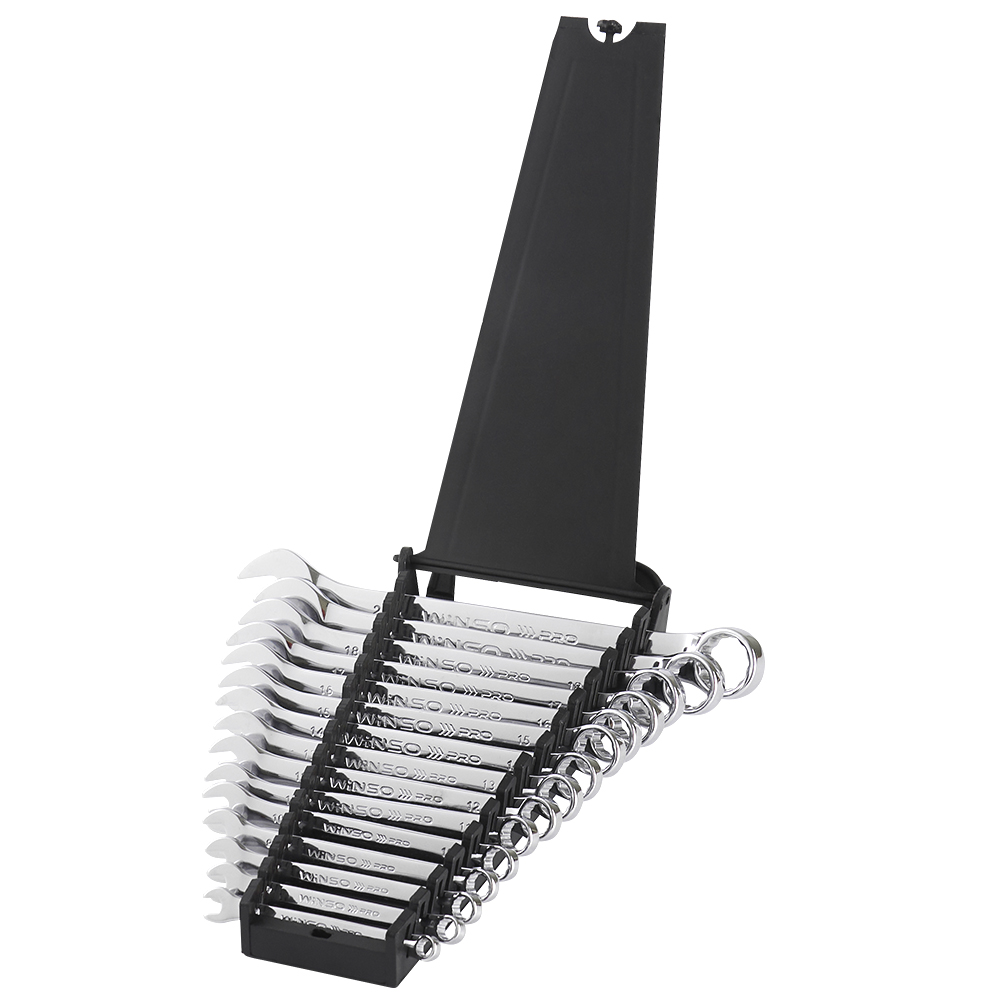 Набір комбінованих ключів WINSO PRO Cr-V 15 шт, 6–22 мм, у пластиковому тримачі Київ - фото 3