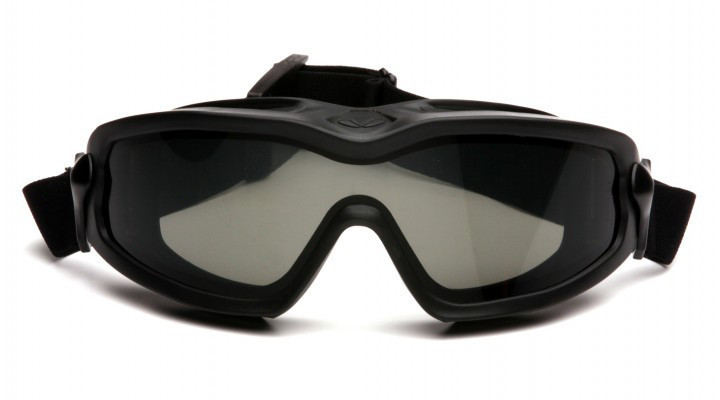 Окуляри захисні з ущільнювачем Pyramex V2G-Plus (XP) (gray) Anti-Fog, чорні Запорожье - изображение 2