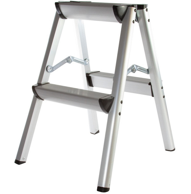 Алюмінієві драбини сходи двосторонні 2 щаблі до 150 кг Mar-Pol (M85590) Нововолинськ - фото 2