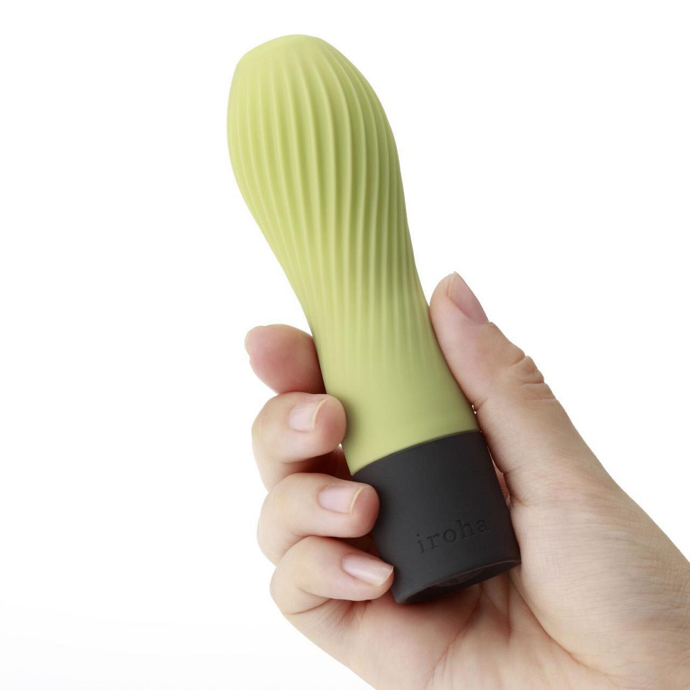 Вібратор IROHA ZEN Matcha з ніжною ребристою поверхнею Sex Aura Київ - фото 2