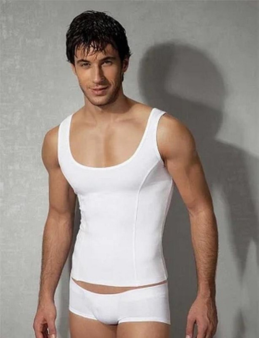 Чоловіча майка doreanse tanktop 2255 біла Славута - фото 11
