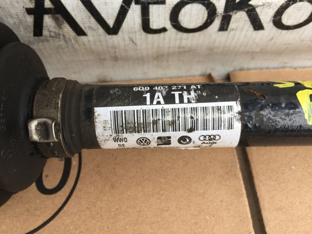 Піввісь ліва Skoda Fabia 1.2 бензин 2007-2014 (6Q0407271AT) Ковель - фото 2