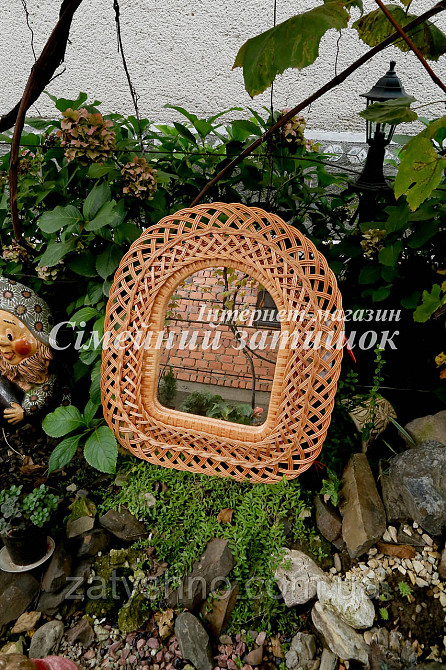 Дзеркало плетене з лози Київ - фото 3