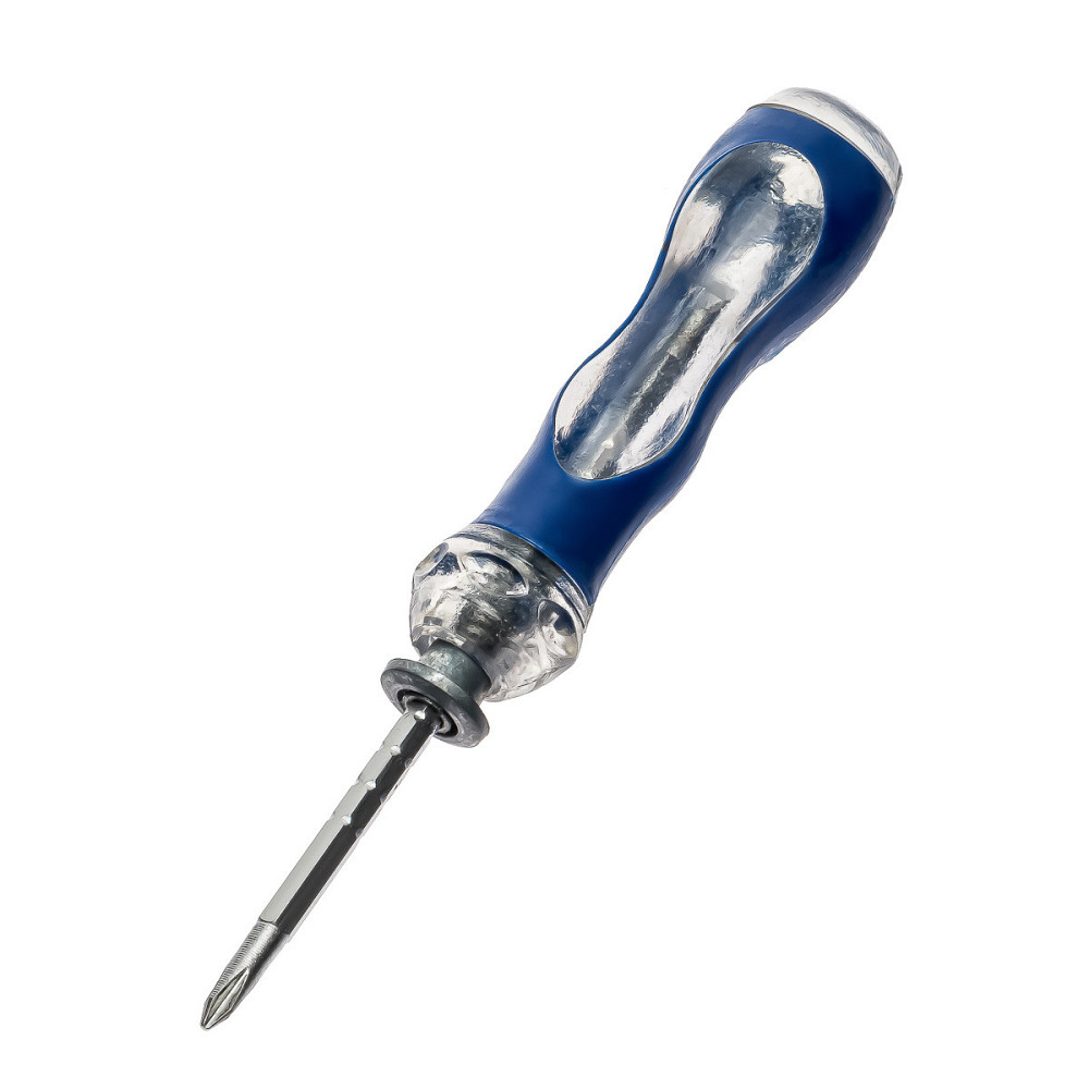 Отвёртка двусторонняя с фиксатором 6622 три цвета Днепр - изображение 1