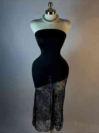 Жіноче елегантне романтичне плаття віскоза+гепюр Чорний, 44/46 Одеса