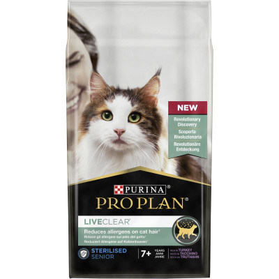 Сухий корм для кішок Purina Pro Plan LiveClear для стерилізованих котів старше 7 років 1.4 кг (7613287232731) Вінниця - фото 6