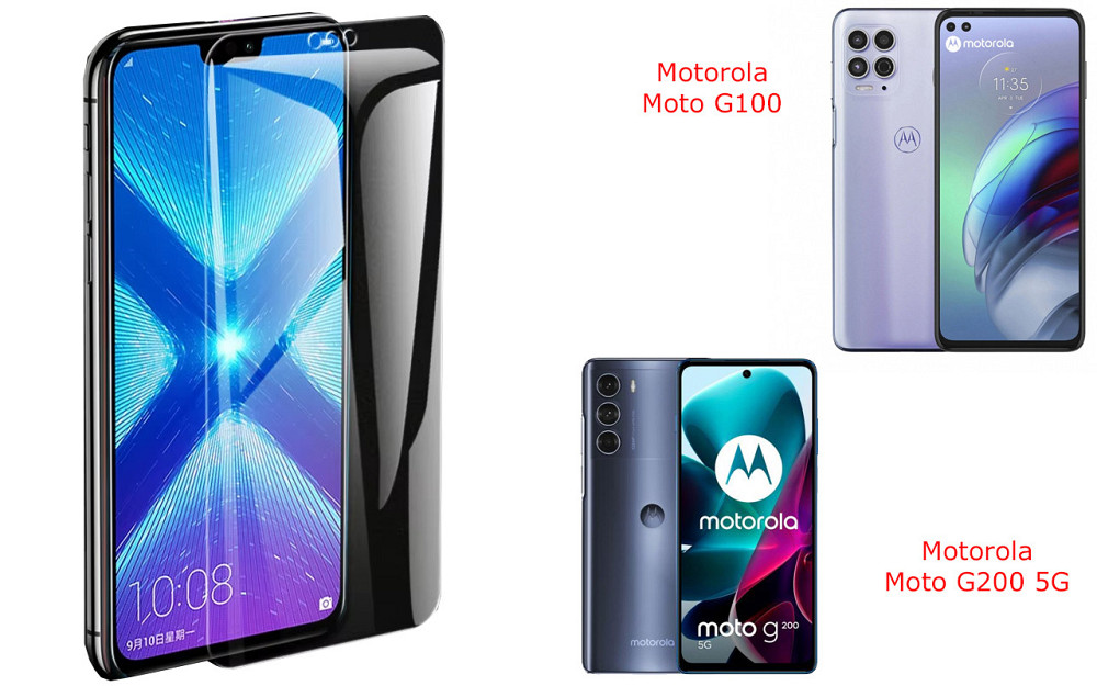 Защитное стекло NeoGlass для Motorola Moto G100, Moto G200 5G – ультрапрозрачное и устойчивое Киев - изображение 2