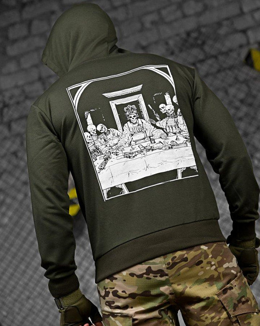 Тактическая худи MAKLIN  ужин олива ДЛ7071 Одесса - изображение 5