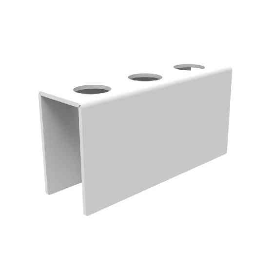 Подставка EKOSTAR для вафельного рожка на 3шт. Белая. Акрил 3 мм Киев