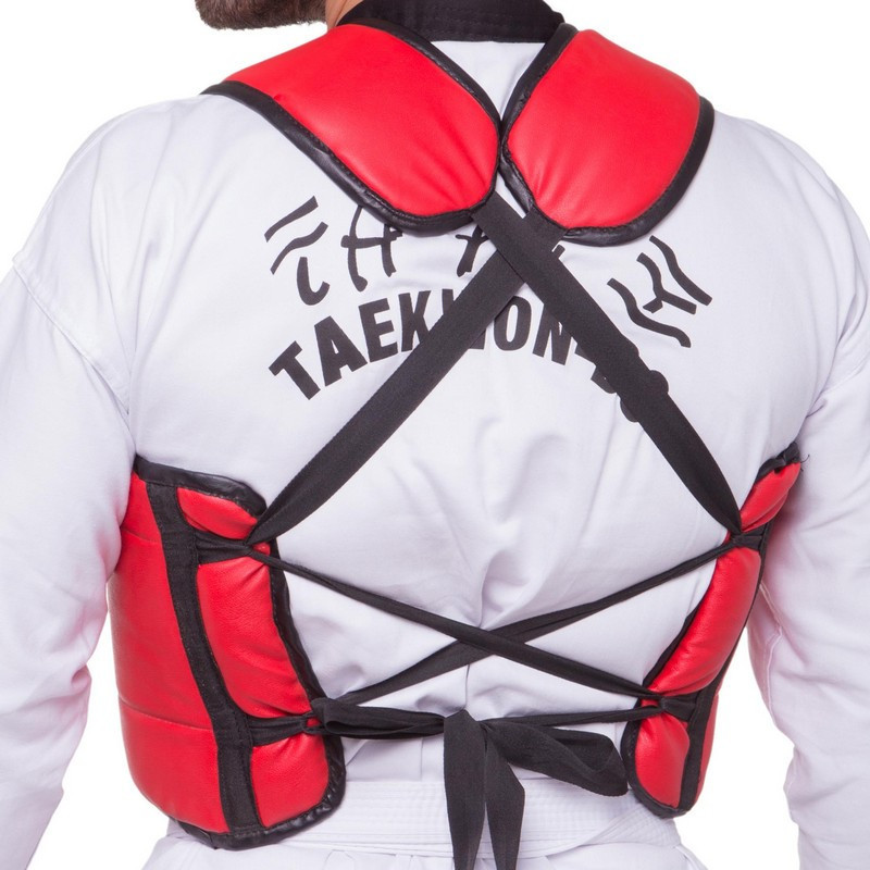 Защита корпуса (жилет) двусторонняя LEV LV-4282 размер S-XL синий-красный Защита для боевых искусств Киев - изображение 3