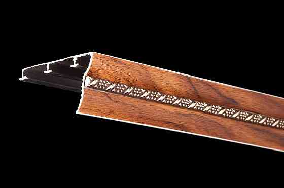 Трехрядный алюминиевый карниз БР-03 золотой дуб 2.5 Бровары