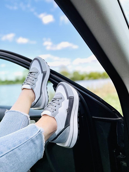 Olli Кросівки жіночі OLLI T-2-Атиа білий/сірий (весна-осінь, шкіра натуральна) (5042) Коломыя - изображение 5