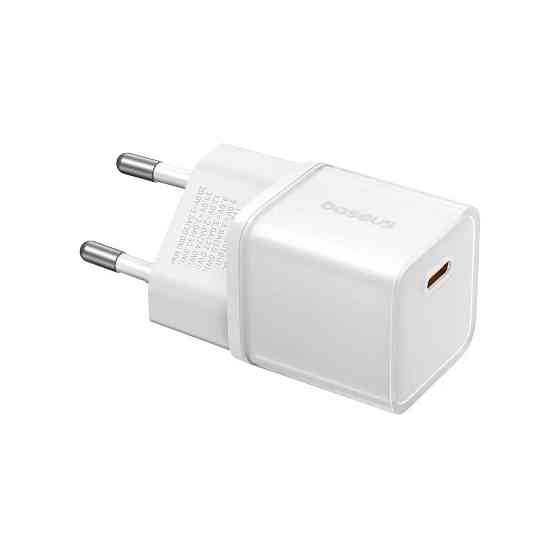 Мережевий зарядний пристрій Baseus GaN5S Fast Charger 1C 30W EU Moon White Одеса