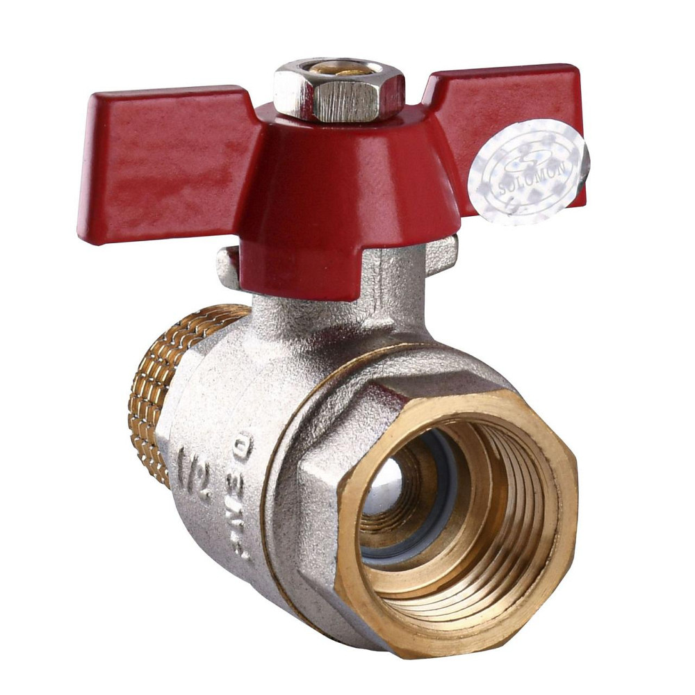 Кран кульовий прямий SOLOMON 1/2″ ЗВ КБ PN30 B1015 (000002489) Київ - фото 2