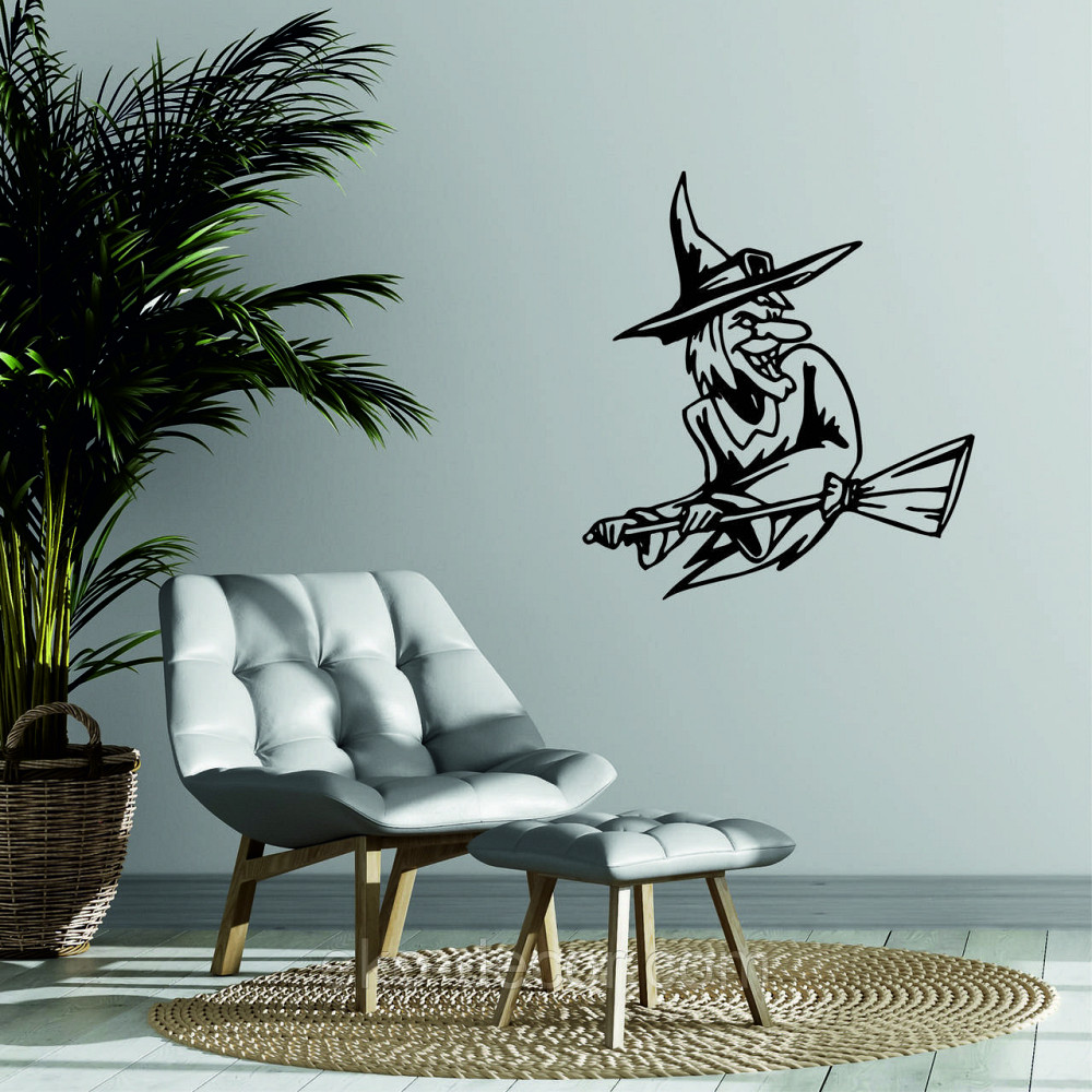 Декоративное настенное Панно «Ведьма с метлой», Декор на стену Киев - изображение 5