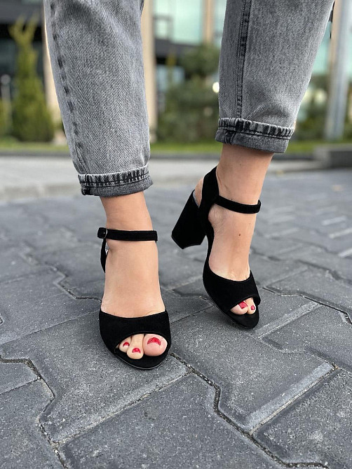 Nivelle Босоніжки жіночі NIVELLE 1897/9510-9544 чорні (літо, замша натуральна) (3709) Коломия - фото 9