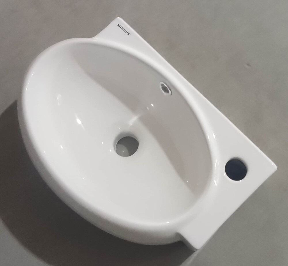 Раковина підвісна Mixxus Premium DIVERSE-1201-L 400х215х140mm з отвором під змішувач та переливом  ( MP6507 ) 37580 Харків - фото 4