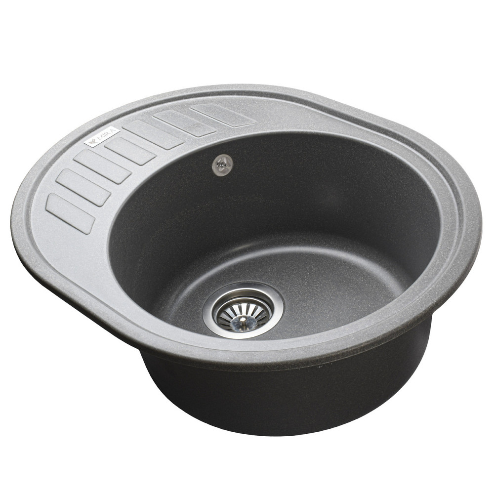 Гранитная мойка Mira ARNICA серый 620 х 500 мм (000028975) Киев - изображение 3