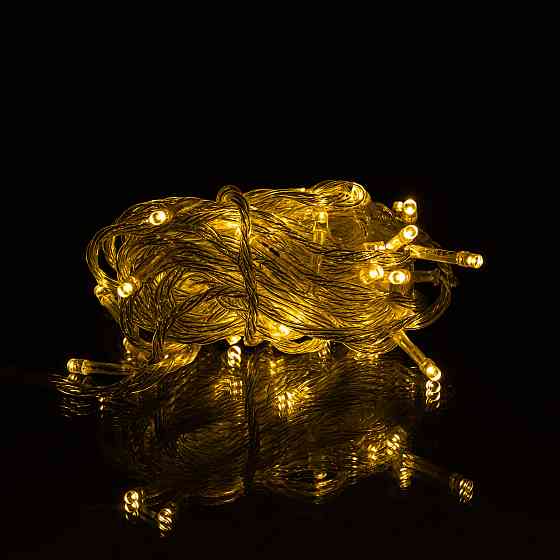 Garlando Новорічна гірлянда кімнатна нитка 10 м 120 LED чорний провід Жовтий W120LED10MBY Коломия