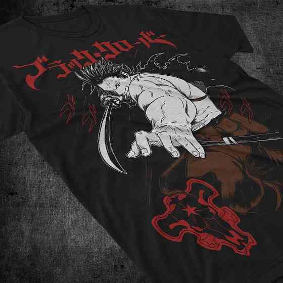 Футболка аниме Чёрный клевер оверсайз (S/M/L) Черний AnimeJ1053 Днепр