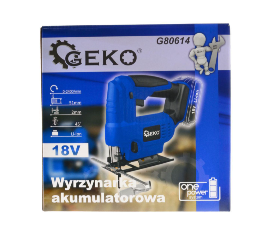 Лобзик аккумуляторний 18V Li-ion GEKO G80614 Чернігів - фото 9