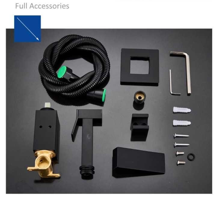 Гигиенический душ Quyanre Смеситель для биде (Черный мат) Винница - изображение 9