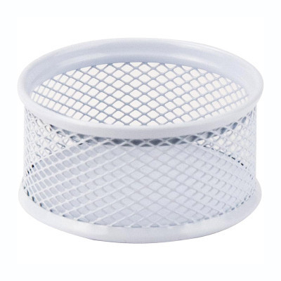 Підставка для скріпок Axent 80x80x40 мм металева, біла (2113-21-A) Вінниця - фото 1