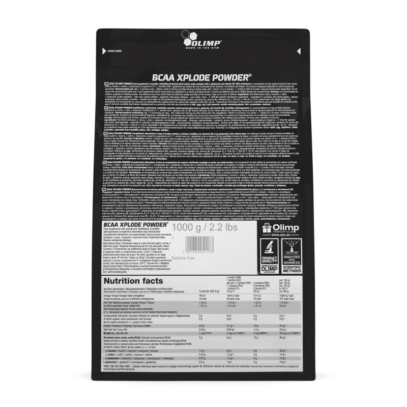 Аминокислоты Olimp BCAA Xplode Powder 1000 г, кола Луцк - изображение 2