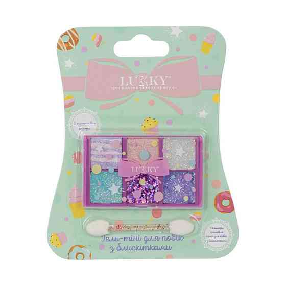 Дитяча палетка тіней T22787 пресовані 6 кольорів Вінниця