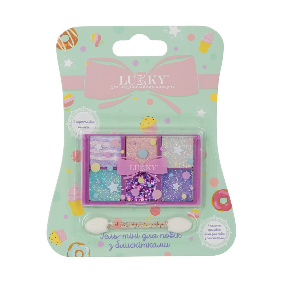 Дитяча палетка тіней T22787 пресовані 6 кольорів Вінниця - фото 1