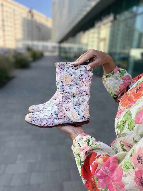 Nivelle Жіночі черевики NIVELLE примула біла шкіра натуральна висота 21см обхват 32-34см устілк Коломыя - изображение 8